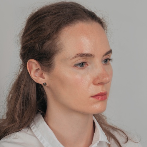 Пусеты Fiore Luna  Grey, SWE2127/2 GRE G фото 2